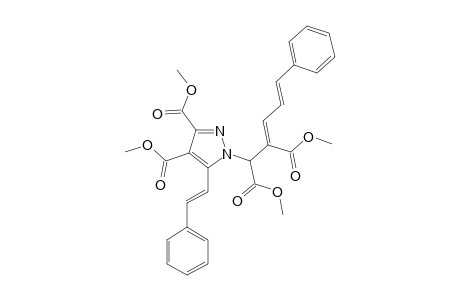 METHYL-2-[3',4'-DICARBOMETHOXY-5'-STYRYL-1'-PYRAZOLYL]-3-CARBOMETHOXY-4-STYRYL-BUT-3-ENOATE