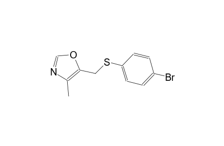 5-{[(4-bromophenyl)sulfanyl]methyl}-4-methyl-1,3-oxazole