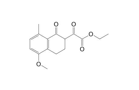 5-methoxy-8-methyl-1-oxo-1,2,3,4-tetrahydro-2-naphthaleneglyoxylic acid, ethyl ester