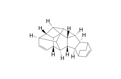 (1.alpha.,1a.beta.,2.alpha.,4a.beta.,5.alpha.,5a.beta.,5b.alpha.,9a.alpha.,10.alpha.,10a.beta.,10b.beta.,10c.beta.,11S*,12R*)-Octadecahydro-1,10,2,5-ethanediylidene-6,9-ethanocyclobut(de)indeno(1,2-b)naphthalene