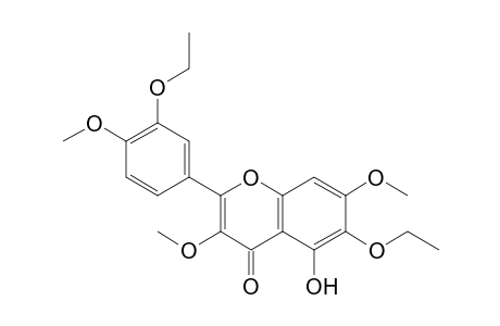 3',6-O-Diethyl-3,7,4'-O-trimethylquercetagetin