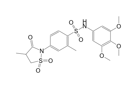 benzenesulfonamide, 2-methyl-4-(4-methyl-1,1-dioxido-3-oxo-2-isothiazolidinyl)-N-(3,4,5-trimethoxyphenyl)-