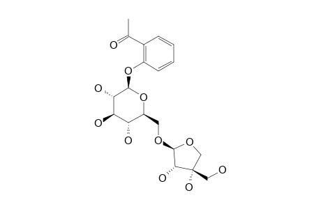ACETOPHENONE-2-O-[BETA-D-APIOFURANOSYL-1''->6'-BETA-D-GLUCOPYRANOSIDE]