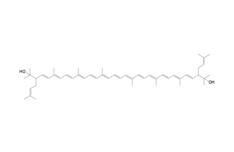 3,4,3',4'-Tetradehydro-1,2,1',2'-tetrahydro-2,2'-bis(3"-methylbut-2"-enyl)-.psi.,.psi.-carotene-1,1'-diol