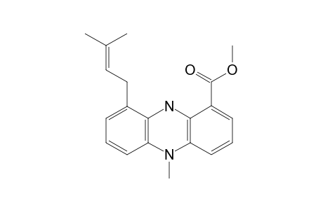 ENDOPHENAZINE-C-METHYLESTER;[1-METHOXYCARBONYL-5-METHYL-9-(3'-METHYL-2'-BUTENYL)-10H-PHENAZINE