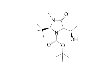 (S)-2-tert-Butyl-5-((R)-1-hydroxy-ethyl)-3-methyl-4-oxo-imidazolidine-1-carboxylic acid tert-butyl ester