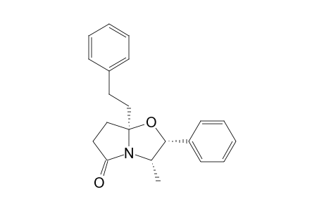 (2R,3S,7aR)-3-methyl-7a-phenethyl-2-phenyl-2,3,6,7-tetrahydropyrrolo[2,1-b]oxazol-5-one