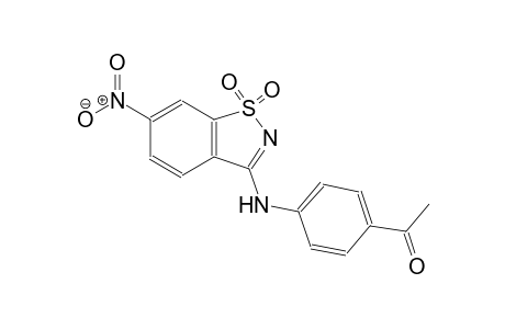 1-{4-[(6-nitro-1,1-dioxido-1,2-benzisothiazol-3-yl)amino]phenyl}ethanone