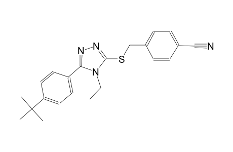 4-({[5-(4-tert-butylphenyl)-4-ethyl-4H-1,2,4-triazol-3-yl]sulfanyl}methyl)benzonitrile