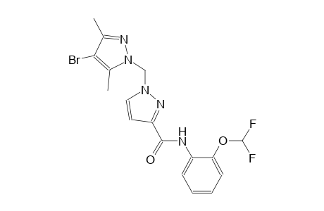 1-[(4-bromo-3,5-dimethyl-1H-pyrazol-1-yl)methyl]-N-[2-(difluoromethoxy)phenyl]-1H-pyrazole-3-carboxamide