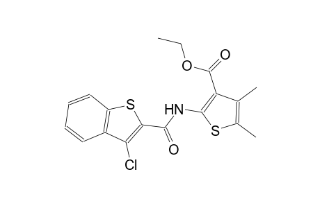 ethyl 2-{[(3-chloro-1-benzothien-2-yl)carbonyl]amino}-4,5-dimethyl-3-thiophenecarboxylate
