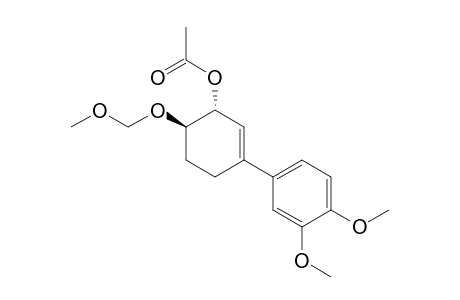 (3R,4R)-3-Acetoxy-1-(3,4-dimethoxyphenyl)-4-(methoxymethoxy)cyclohexene