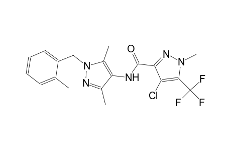 4-chloro-N-[3,5-dimethyl-1-(2-methylbenzyl)-1H-pyrazol-4-yl]-1-methyl-5-(trifluoromethyl)-1H-pyrazole-3-carboxamide