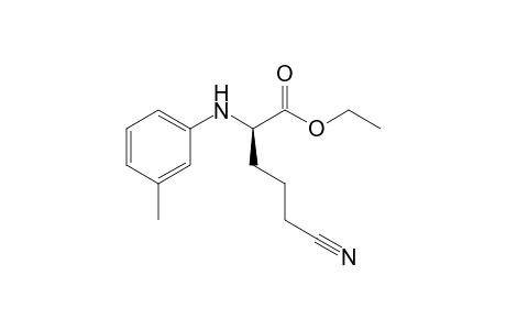 ethyl (2R)-5-cyano-2-(3-methylanilino)pentanoate