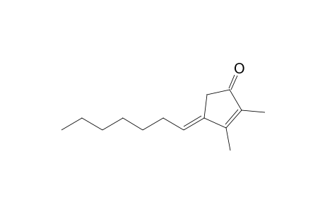(E)-4-Heptylidene-2,3-dimethylcyclopent-2-enone