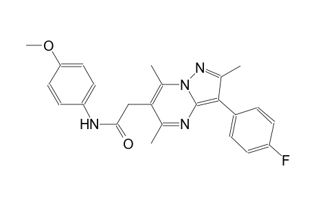 pyrazolo[1,5-a]pyrimidine-6-acetamide, 3-(4-fluorophenyl)-N-(4-methoxyphenyl)-2,5,7-trimethyl-