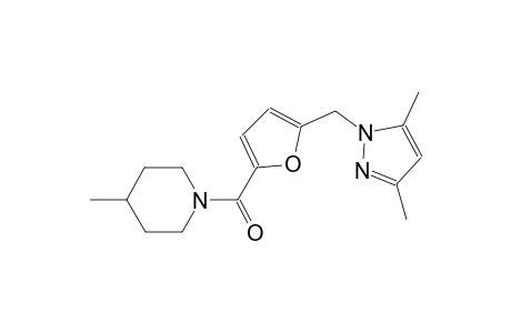 piperidine, 1-[[5-[(3,5-dimethyl-1H-pyrazol-1-yl)methyl]-2-furanyl]carbonyl]-4-methyl-