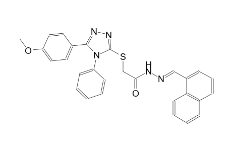 acetic acid, [[5-(4-methoxyphenyl)-4-phenyl-4H-1,2,4-triazol-3-yl]thio]-, 2-[(E)-1-naphthalenylmethylidene]hydrazide
