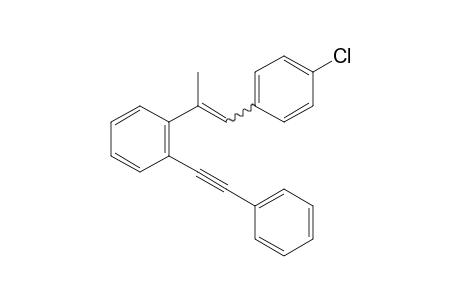 1-(1-(4-Chlorophenyl)prop-1-en-2-yl)-2-(phenylethynyl)benzene