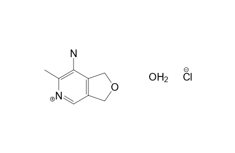7-amino-1,3-dihydro-6-methylfuro[3,4-c]pyridine, monohydrochloride, monohydrate