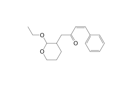 (Z)-2-Ethoxy-3-(2-oxo-4-phenyl-3-butenyl)-3,4,5,6-tetrahydro-2H-pyran