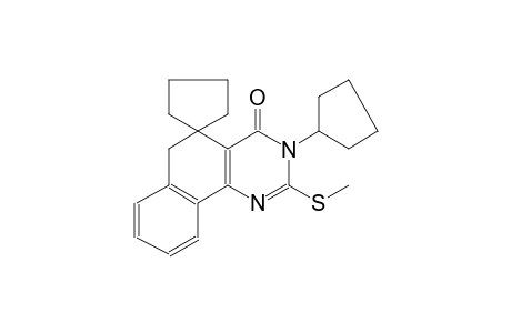3-cyclopentyl-2-(methylthio)-3H-spiro[benzo[h]quinazoline-5,1'-cyclopentan]-4(6H)-one
