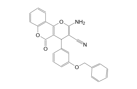4H,5H-pyrano[3,2-c][1]benzopyran-3-carbonitrile, 2-amino-5-oxo-4-[3-(phenylmethoxy)phenyl]-