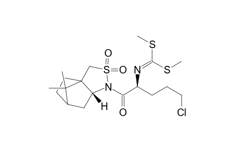 (2R)-N-{(2S)-2-{[bis(Methylthio)methylidene]amino}-5-chloropentan-1-oyl}-bornane-10,2-sultam