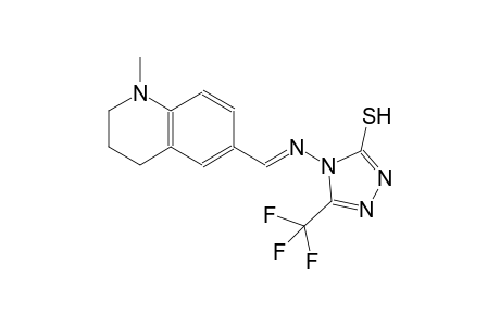 4-[(E)-(1-methyl-3,4-dihydro-2H-quinolin-6-yl)methyleneamino]-3-(trifluoromethyl)-1H-1,2,4-triazole-5-thione