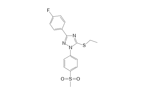 1-[4-(METHYLSULFONYL)-PHENYL]-3-(4-FLUOROPHENYL)-5-(ETHYLTHIO)-1H-1,2,4-TRIAZOLE