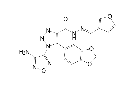 1-(4-amino-1,2,5-oxadiazol-3-yl)-5-(1,3-benzodioxol-5-yl)-N'-[(E)-3-furylmethylidene]-1H-1,2,3-triazole-4-carbohydrazide