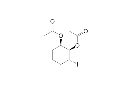 (+-)-1,2-cis-2,3-trans-1,2-diacetoxy-3-iodocyclohexane