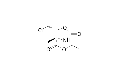 (4R,5S)-4-METHYL-5-CHLOROMETHYL-4-ETHOXYCARBONYL-2-OXAZOLIDINONE