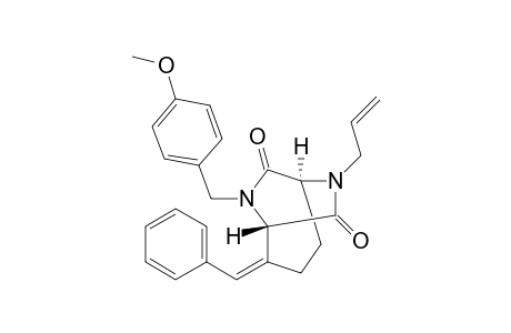 (+)-(1S,5S,Z)-6-Allyl-2-benzylidene-8-(4-methoxybenzyl)-6,8-diazabicyclo[3.2.2]nonane-7,9-dione