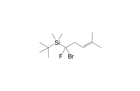 (1-bromanyl-1-fluoranyl-4-methyl-pent-3-enyl)-tert-butyl-dimethyl-silane