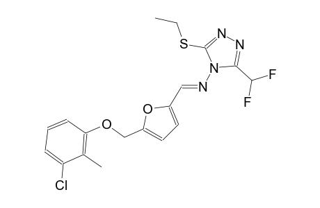 N-((E)-{5-[(3-chloro-2-methylphenoxy)methyl]-2-furyl}methylidene)-3-(difluoromethyl)-5-(ethylsulfanyl)-4H-1,2,4-triazol-4-amine