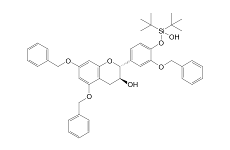 (2R,3S)-2-[4-[ditert-butyl(hydroxy)silyl]oxy-3-phenylmethoxyphenyl]-5,7-bis(phenylmethoxy)-3,4-dihydro-2H-1-benzopyran-3-ol