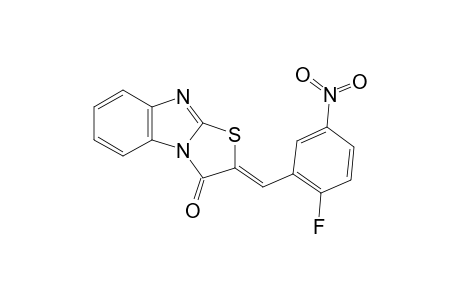 (2Z)-2-(2-Fluoro-5-nitrobenzylidene)[1,3]thiazolo[3,2-a]benzimidazol-3(2H)-one
