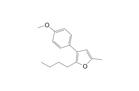 2-Butyl-3-(4'-methoxyphenyl)-5-methylfuran