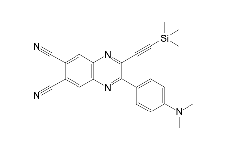 2-(4-(Dimethylamino)phenyl)-3-((trimethylsilyl)ethynyl)quinoxaline-6,7-dicarbonitrile