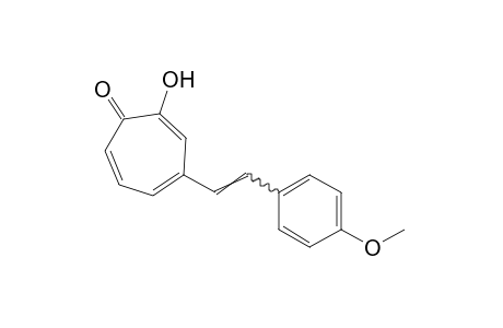 2-hydroxy-4-(p-methoxystyryl)-2,4,6-cycloheptatrien-1-one