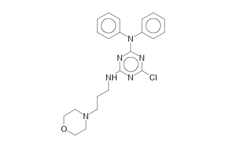 6-Chloranyl-N4-(3-morpholin-4-ylpropyl)-N2,N2-diphenyl-1,3,5-triazine-2,4-diamine