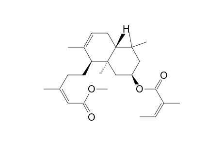 2-Pentenoic acid, 3-methyl-5-[1,4,4a,5,6,7,8,8a-octahydro-2,5,5,8a-tetramethyl-7-[(2-methyl-1-oxo-2-butenyl)oxy]-1-naphthalenyl]-, methyl ester, [1S-[1.alpha.,4a.beta.,7.beta.(Z),8a.alpha.]]-