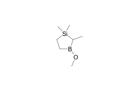 3-Methoxy-1,1,2-trimethyl-1-sila-3-boracyclopentane and 4-Methoxy-1,1-dimethyl-1-sila-4-boracyclohexane