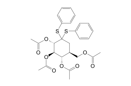 1,1'-BIS-(PHENYLTHIO)-2,3,4-TRIACETOXY-5-ACETOXYMETHYLCYClOHEXANE