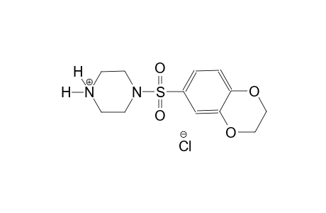 piperazinium, 1-[(2,3-dihydro-1,4-benzodioxin-6-yl)sulfonyl]-,chloride