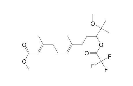Methyl 11-methoxy-3,7,11-trimethyl-10-(trifluoroacetoxy)-2,6-dodecadienoate
