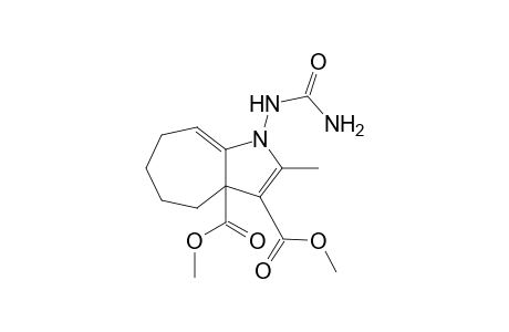 Dimethyl 1-[(aminocarbonyl)amino]-2-methyl-1,3a,4,5,6,7-hexahydrocyclohepta[b]pyrrole-3,3a-dicarboxylate