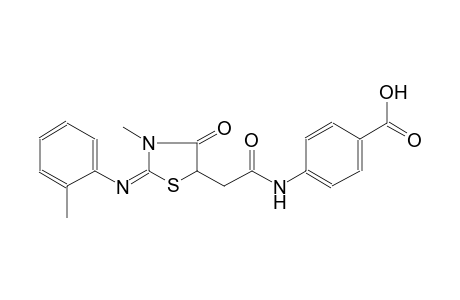 benzoic acid, 4-[[[(2E)-3-methyl-2-[(2-methylphenyl)imino]-4-oxothiazolidinyl]acetyl]amino]-