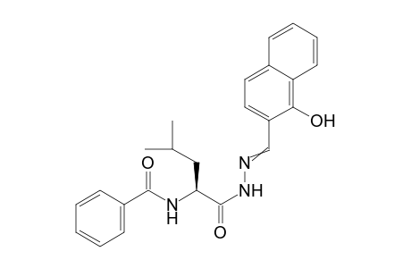 2-Benzamido-N'-((1-hydroxynaphthalen-2-yl)methylene)-4-methylpentanehydrazide